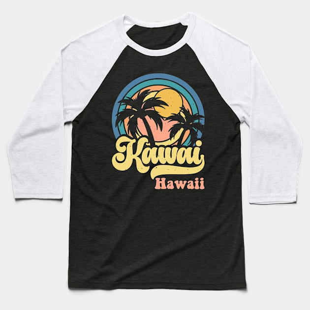 Kawaii Hawaii T Shirt For Women Baseball T-Shirt by QueenTees